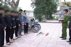 Bắt nhóm đối tượng dùng hung khí đuổi chém người đi đường tại huyện Nghi Lộc