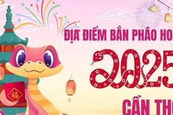 Địa điểm bắn pháo hoa Tết Dương lịch 2025 tại Cần Thơ