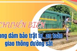 Chuyển biến trong đảm bảo trật tự, an toàn giao thông đường sắt