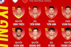 Đội hình xuất phát Việt Nam vs Singapore: Filip Nguyễn lại dự bị; Thanh Bình sát cánh cùng Xuân Son