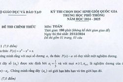 Đề thi Toán học sinh giỏi quốc gia 2024-2025