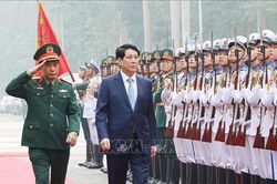 Chủ tịch nước Lương Cường dự Hội nghị Quân chính toàn quân năm 2024