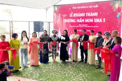 Khánh thành, bàn giao điểm trường mầm non xã Tà Tổng