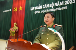 Quân khu 4: Bế mạc tập huấn cán bộ năm 2025