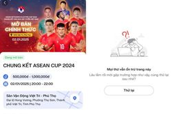 Trang bán vé chung kết AFF Cup 2024 bị 'đơ', NHM thấp thỏm
