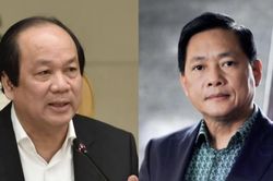 Cựu Bộ trưởng Mai Tiến Dũng cùng đại gia Nguyễn Cao Trí chuẩn bị hầu tòa