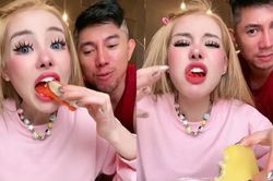 Ngân 98 bị Lương Bằng Quang dạy dỗ về cách ăn uống