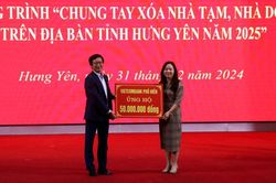 Hơn 29 tỷ đồng ủng hộ chương trình xóa nhà tạm, nhà dột nát trên địa bàn Hưng Yên