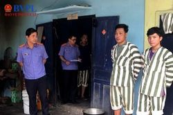 Kiểm sát đột xuất Nhà tạm giữ Công an huyện Hàm Thuận Bắc