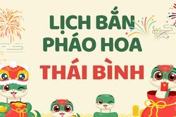 Địa điểm bắn pháo hoa Tết Âm lịch 2025 tại Thái Bình