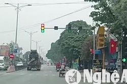 Đèn tín hiệu giao thông bị lỗi tại nhiều nút giao trọng điểm trên địa bàn Nghệ An