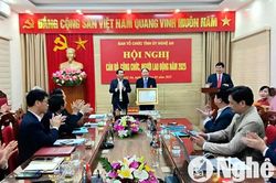 Ban Tổ chức Tỉnh ủy Nghệ An tổ chức Hội nghị cán bộ, công chức, người lao động năm 2025