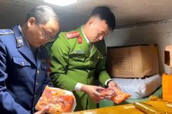 Thu giữ hàng chục tấn nội tạng động vật không rõ nguồn gốc