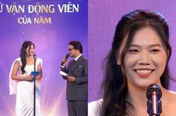 Nhan sắc xinh đẹp của Ánh Viên ở lễ trao giải Cúp Chiến thắng khiến CĐV ấn tượng