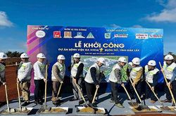Đắk Lắk: Khởi công xây dựng Bệnh viện Đa Khoa thị xã Buôn Hồ với tổng kinh phí hơn 500 tỷ đồng