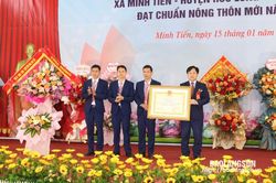 Hữu Lũng: Xã Minh Tiến đón bằng công nhận đạt chuẩn nông thôn mới