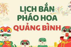 Địa điểm bắn pháo hoa Tết Âm lịch 2025 tại Quảng Bình