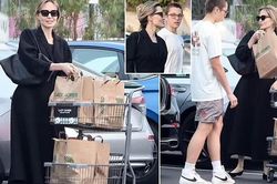 Angelina Jolie đi mua sắm với con trai: Trang phục giản đơn nhưng tinh tế