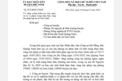 Chỉ đạo kiểm tra, xử lý khai thác vàng trái phép ở Tam Lãnh mà Chuyên đề Công an TP Đà Nẵng phản ánh