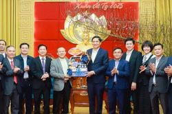 Ủy ban Đoàn kết Công giáo tỉnh thăm, chúc Tết Tỉnh ủy Nghệ An