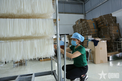 Làng nghề mỳ Chũ nhộn nhịp cuối năm