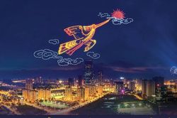 Toàn cảnh chương trình trình diễn drone hỏa thuật lớn nhất thế giới trong đêm giao thừa Ất Tỵ 2025