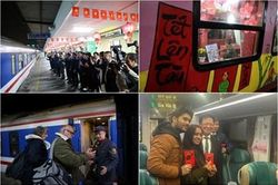 Hơn 500 hành khách đón Giao thừa trên 'Chuyến tàu Xuân'