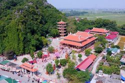 Ngắm ngôi chùa đẹp nhất huyện Diễn Châu ngày đầu năm mới