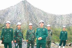 Bộ Chỉ huy Quân sự tỉnh kiểm tra công tác xây dựng công trình quốc phòng tại Quỳnh Lưu