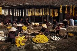 Làng nghề dệt đũi tơ tằm