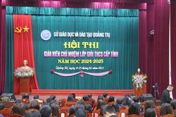 Quảng Trị tổ chức Hội thi giáo viên chủ nhiệm lớp giỏi cấp THCS