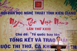 Kiên Giang: Trao giải Cuộc thi Sáng tác thơ, ca khúc phổ thơ nhân Ngày Thơ Việt Nam lần thứ 23