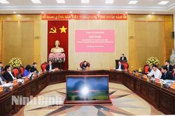 Ban Thường vụ Tỉnh ủy làm việc với Ban Chấp hành Đảng bộ thành phố Hoa Lư