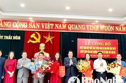 Đồng chí Cao Thị Minh Nguyệt giữ chức Trưởng Ban Tuyên giáo và Dân vận thị xã Thái Hòa