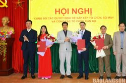 Bình Gia: Công bố quyết định hợp nhất Ban Tuyên giáo và Ban Dân vận Huyện ủy
