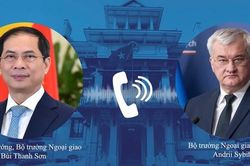 Phó Thủ tướng, Bộ trưởng Ngoại giao Bùi Thanh Sơn điện đàm với Bộ trưởng Ngoại giao Ukraine Andrii Sybiha