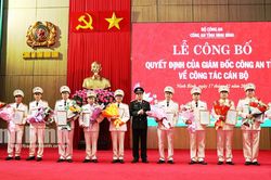 Công an tỉnh Ninh Bình có 11 đồng chí lãnh đạo các đơn vị xin nghỉ công tác, hưởng chế độ hưu trí