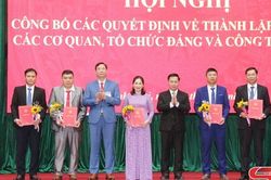 Quỳnh Nhai công bố các quyết định về thành lập, hợp nhất các cơ quan, tổ chức đảng