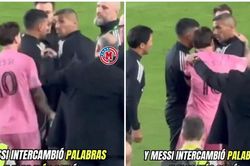 Hình ảnh gây sốc của Messi: Chỉ tay vào mặt trọng tài, ấn cổ trợ lý HLV đối phương sau trận mở màn của Inter Miami