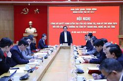 Công bố quyết định kiểm tra của Bộ Chính trị, Ban Bí thư đối với các tỉnh Thanh Hóa, Nghệ An, Hà Tĩnh