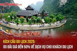 Kích cầu du lịch 2025: Ưu đãi giá đến 50% về dịch vụ cho khách du lịch