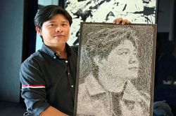 Độc đáo nghệ thuật tranh đinh chỉ