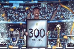 Cán mốc 300 trận, Vinicius chỉ kém Raul và Casillas