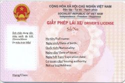 Mẫu giấy phép lái xe mới khi Bộ Công an cấp