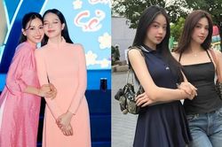 Xinh giống nhau chưa đủ, Hoa hậu Thanh Thủy và Tiểu Vy còn mặc đồ đồng điệu
