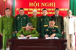 Lộc Bình: Hội nghị ký kết chương trình phối hợp giữa Hội Cựu chiến binh huyện và Hội Cựu Công an nhân dân