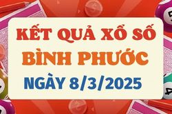 Trực tiếp kết quả xổ số Bình Phước hôm nay 8/3/2025 - XSBP 8/3