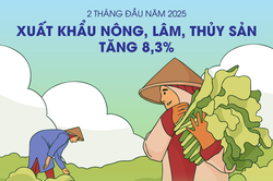 Xuất khẩu nông, lâm, thủy sản đạt 9,38 tỷ USD trong 2 tháng đầu năm 2025