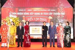 Đền Kim Quan đón Bằng xếp hạng di tích cấp thành phố