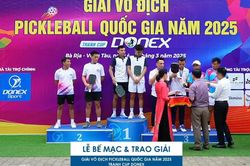 Lý Hoàng Nam vô địch pickleball quốc gia sau khi thắng nhà vô địch châu Á